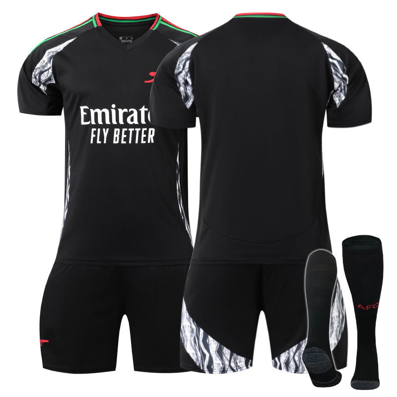 Beakey Arsenal F.C. 24/25 Away Soccer Jersey for Kids Adult 3 Pcs Outfits