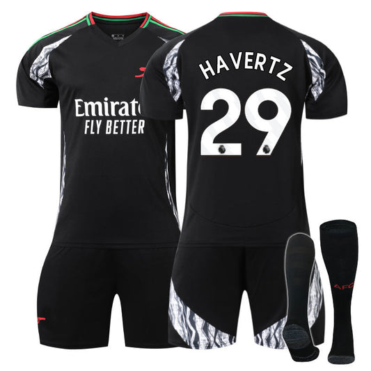 Beakey Arsenal F.C. 24/25 Away HAVERTZ #29 Soccer Jersey for Kids Adult 3 Pcs Outfits