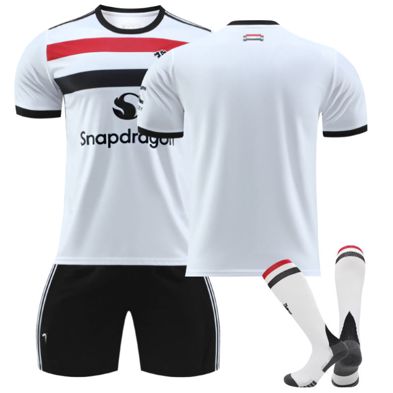 Beakey Red Devil Second Away Soccer Jersey for Kids Adult 3 Pcs Training Outfits