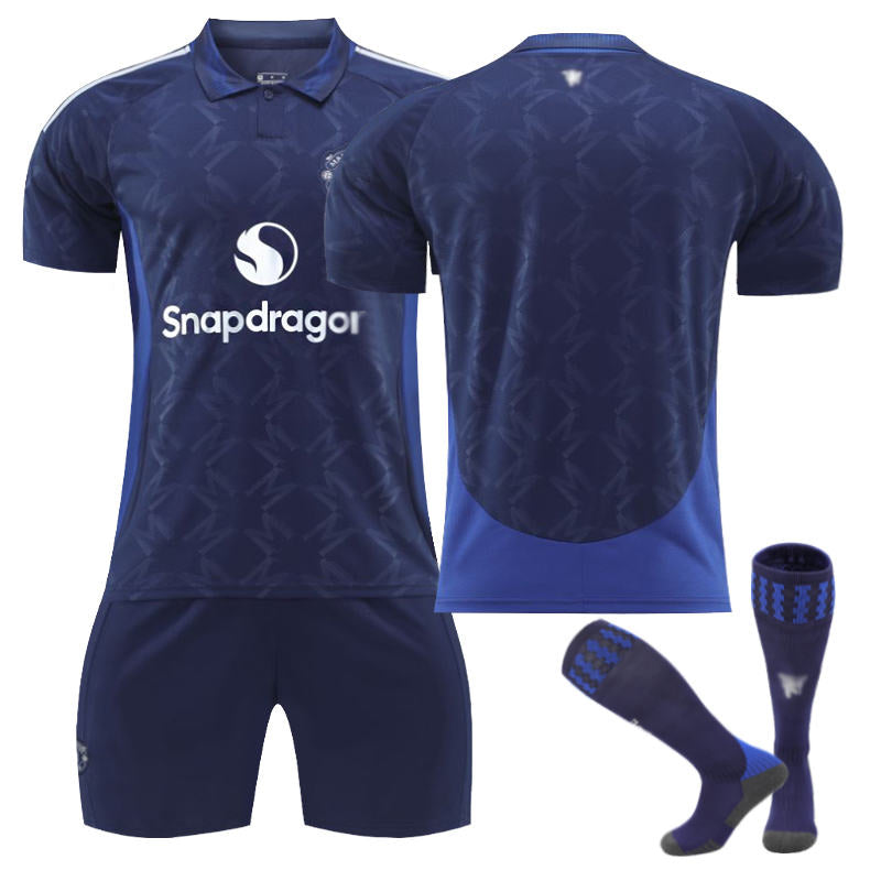 Beakey Red Devil Away Soccer Jersey for Kids Adult 3 Pcs Training Outfits