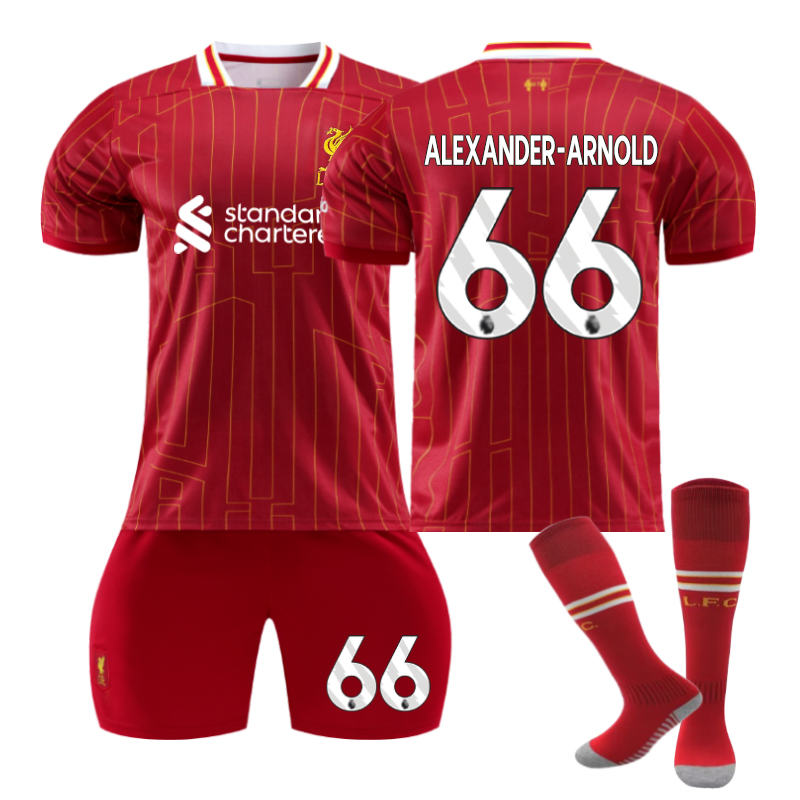 Beakey Liverpool Home ALEXANDER-ARNOLD #66 Soccer Jersey for Kids Adult 3 Pcs Outfits