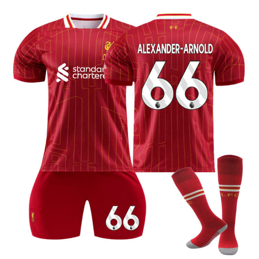 Beakey Liverpool Home ALEXANDER-ARNOLD #66 Soccer Jersey for Kids Adult 3 Pcs Outfits