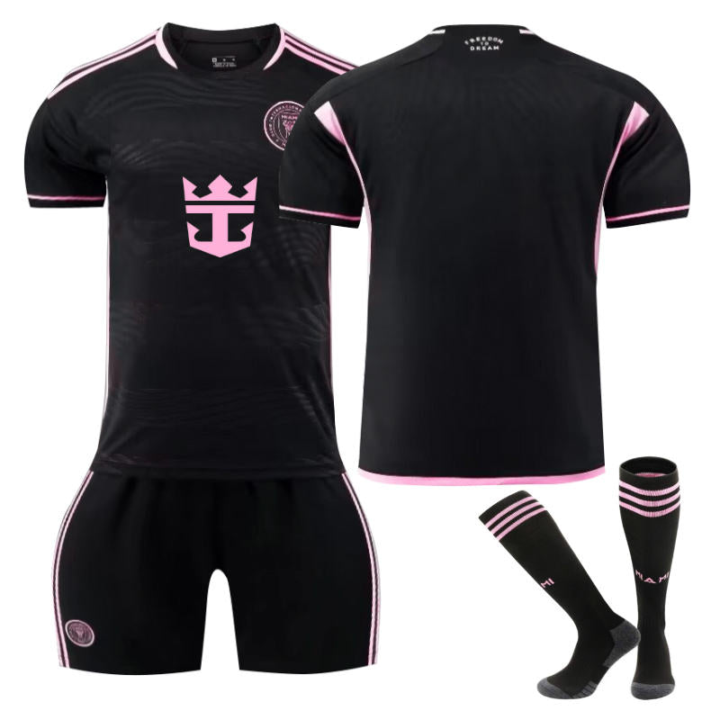 Beakey Miami Away Soccer Jersey for Kids Adult 3 Pcs Training Outfits