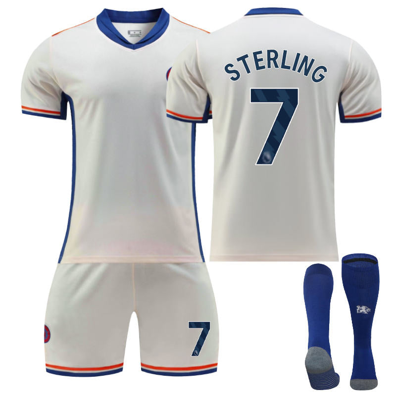 Beakey Chelsea Away STERLING #7 Soccer Jersey for Kids Adult 3 Pcs Outfits