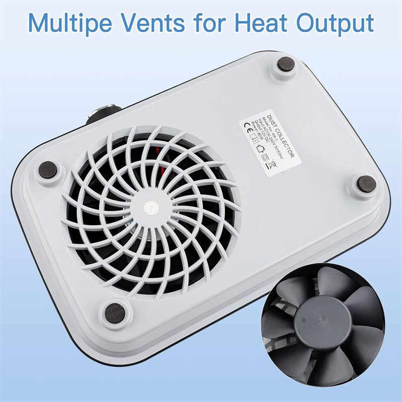 Beakey Nail Dust Collector Rechargeable 80W Vacuum Fan Dust Collector for Acrylic Gel Nail Polishing-White