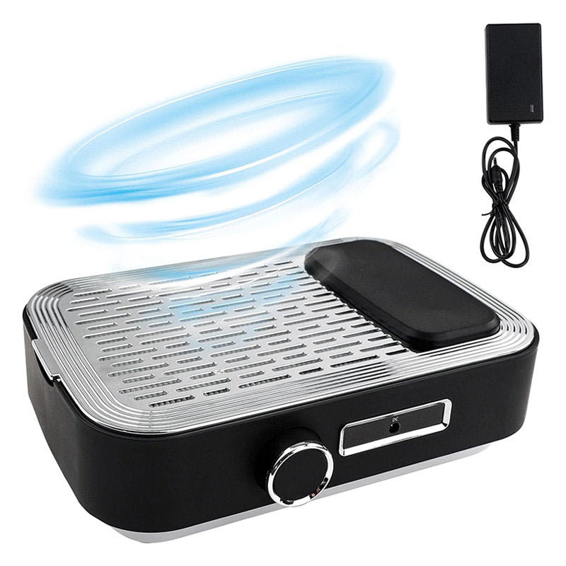 Beakey Nail Dust Collector Rechargeable 80W Vacuum Fan Dust Collector for Acrylic Gel Nail Polishing-Black