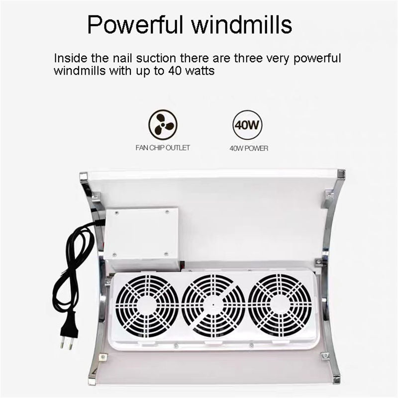 Beakey Professional Nail Dust Extractor 40 W for Acrylic Nails Gel Nails