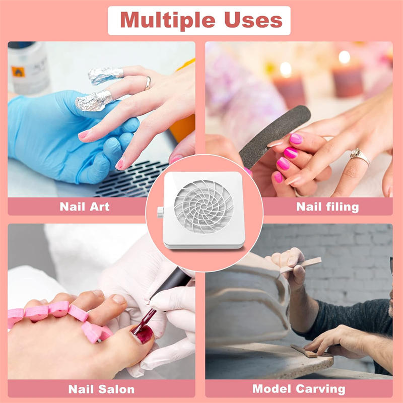 Beakey 48W Nail Dust Extractor with Powerful Fan Low Noise for Acrylic Nail