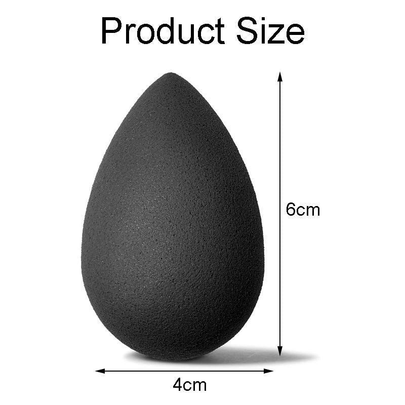 Beakey Makeup Sponge Super-Soft Foam Washable Easily Blends Foundations-Black