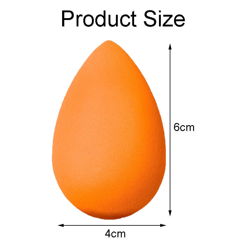 Beakey Makeup Sponge Super-Soft Foam Washable Easily Blends Foundations-Orange