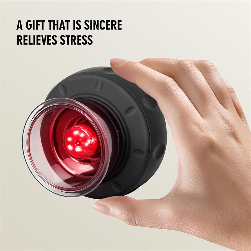 Beakey Smart Cupping Therapy Massager with Red Light for Muscle Relief-Black