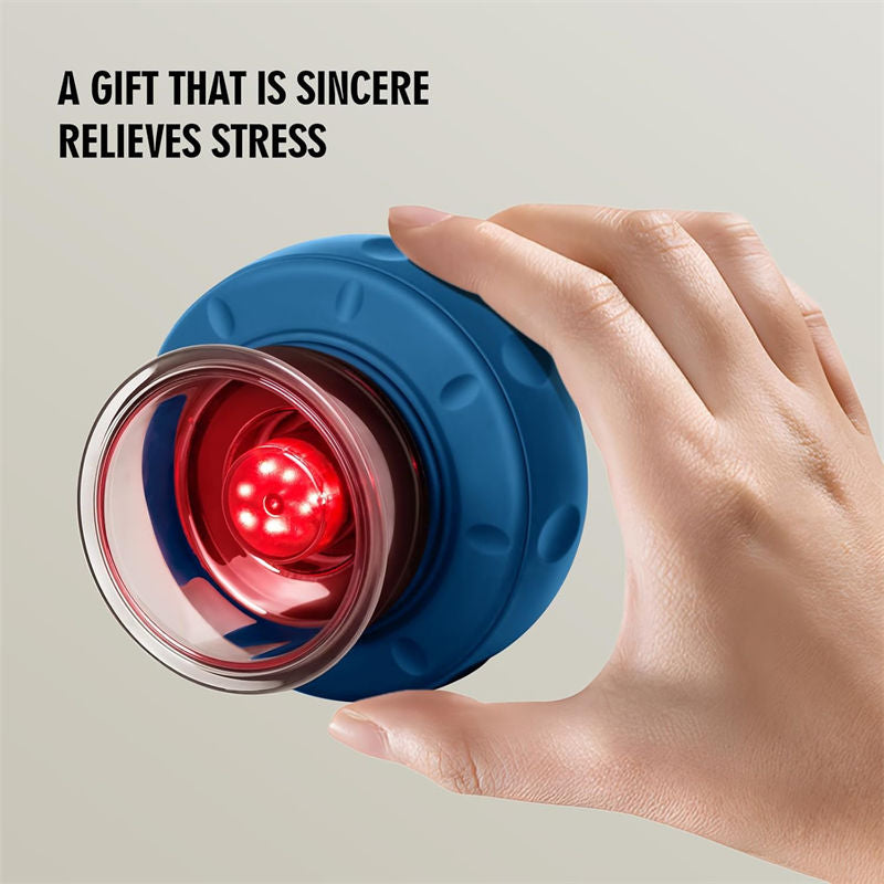 Beakey Smart Cupping Therapy Massager with Red Light for Muscle Relief-Blue