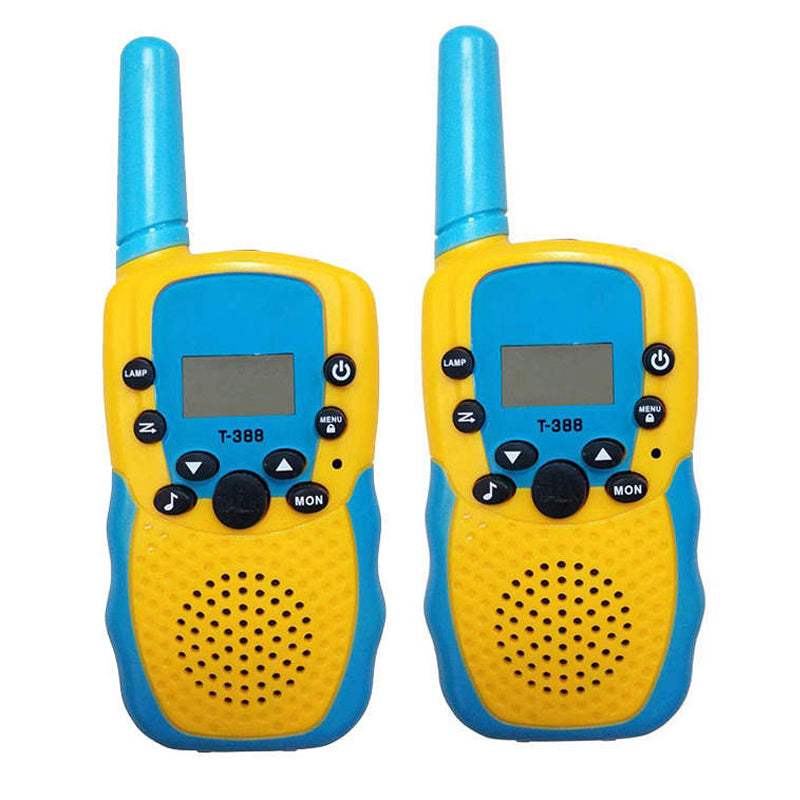 Beakey 2 Pack Walkie Talkies Kid Toy Long Range Handheld Radio Game Gifts-Yellow