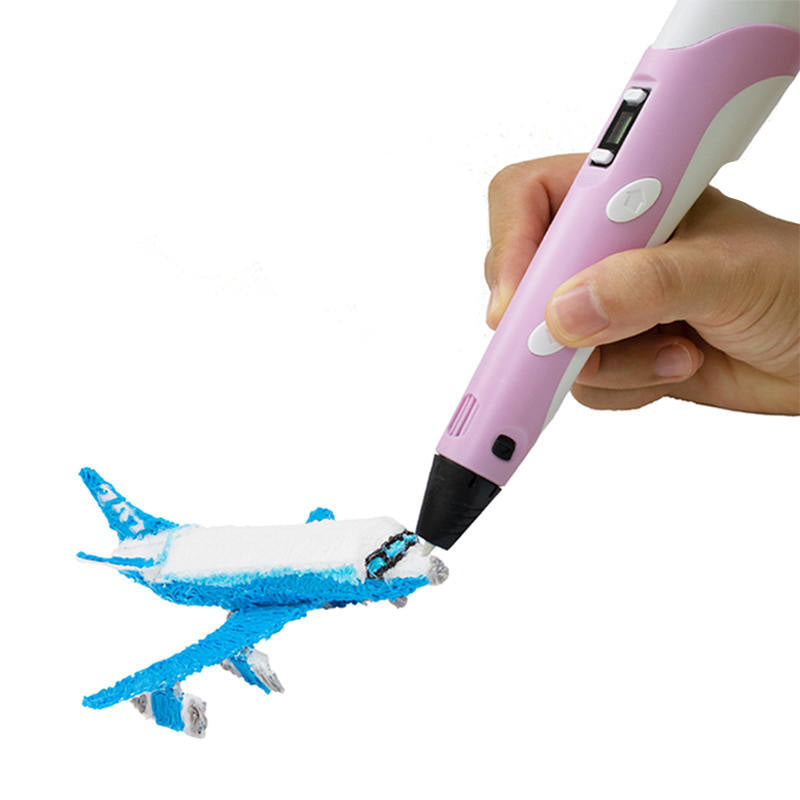 Beakey 3D Drawing Printing Pen with LCD Screen PLA Filament for Kids Red