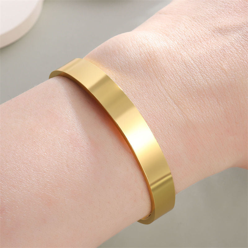 Beakey Magnetic Therapy Bracelet Adjustable Jewelry Gifts for Women Men-Gold
