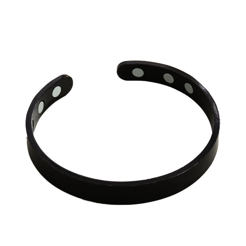 Beakey Magnetic Therapy Bracelet Adjustable Jewelry Gifts for Women Men-Black