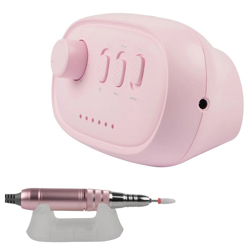 Beakey Electric Nail Drill Kit Manicure Pen Polisher-Pink