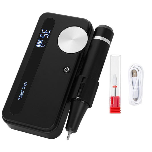 Beakey Electric Nail Drill Kit 35000RPM Pro Drill Nail E File Manicure Pedicure Polishing Tool-Black