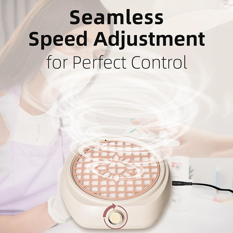 Beakey Round Nail Dust Collector Compact Nail Dust Fan for Home Salon Use