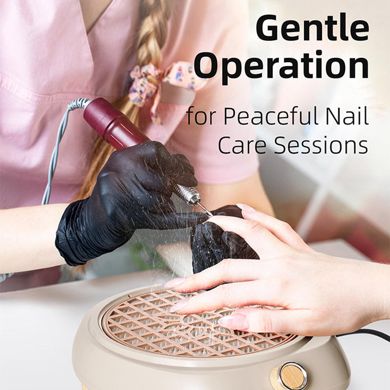 Beakey Round Nail Dust Collector Compact Nail Dust Fan for Home Salon Use