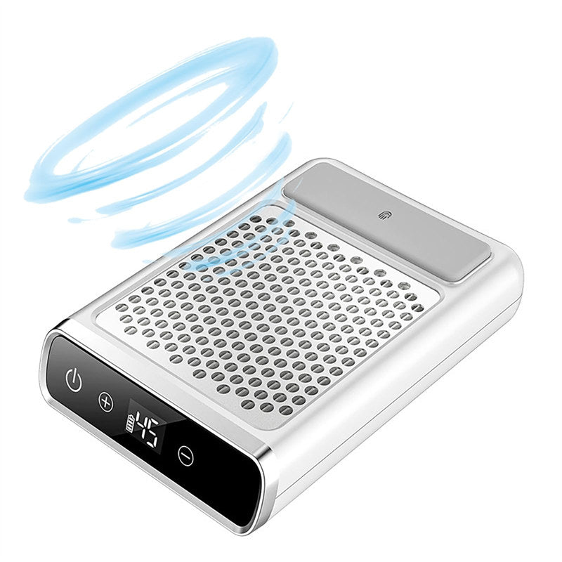 Beakey 80W Rechargeable Nail Dust Collector LED Touch Nail Vacuum Cleaner Fan Nail Art