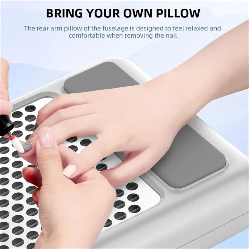 Beakey 80W Rechargeable Nail Dust Collector LED Touch Nail Vacuum Cleaner Fan Nail Art