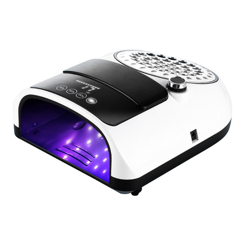 Beakey 2-in-1 UV LED Nail Lamp with Dust Collector 126W Nail Dryer Manicure Tool