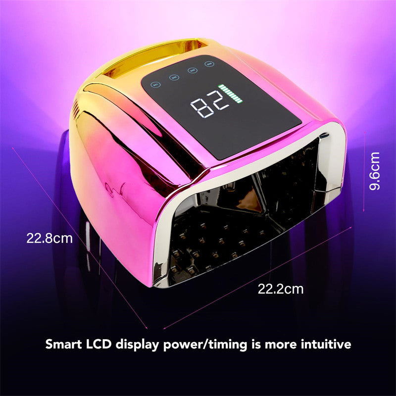 Beakey UV LED Nail Lamp Auto Sensor Gel Nail Dryer for Home Salon DIY Manicure-Gold