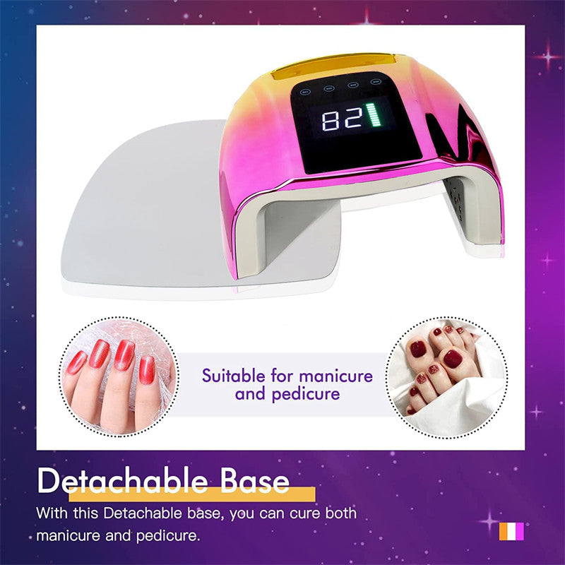 Beakey UV LED Nail Lamp Auto Sensor Gel Nail Dryer for Home Salon DIY Manicure-Gold