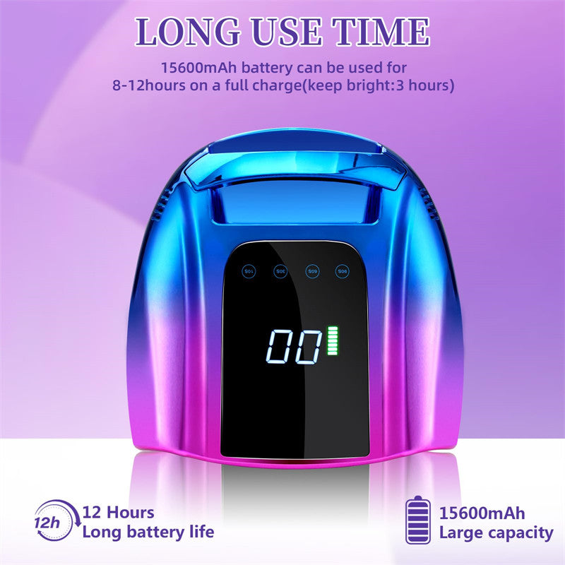 Beakey UV LED Nail Lamp Auto Sensor Gel Nail Dryer for Home Salon DIY Manicure-Blue