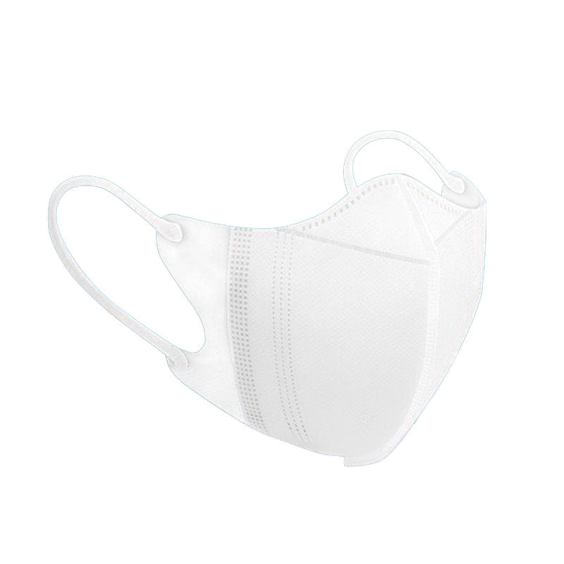 Beakey 3-Layer Breathable Protective Face Mask 50 Pcs for Adults-White