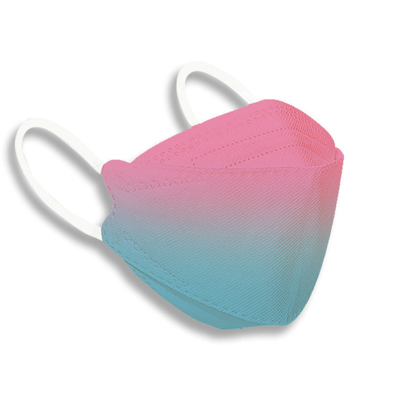 Beakey 3-Ply Gradient Face Mask 50 Pcs for Adults-PinkBlue