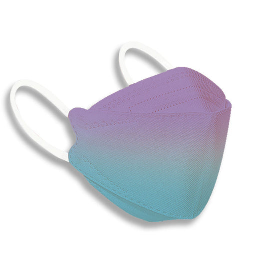 Beakey 3-Ply Gradient Face Mask 50 Pcs for Adultss-Light Blue Purple