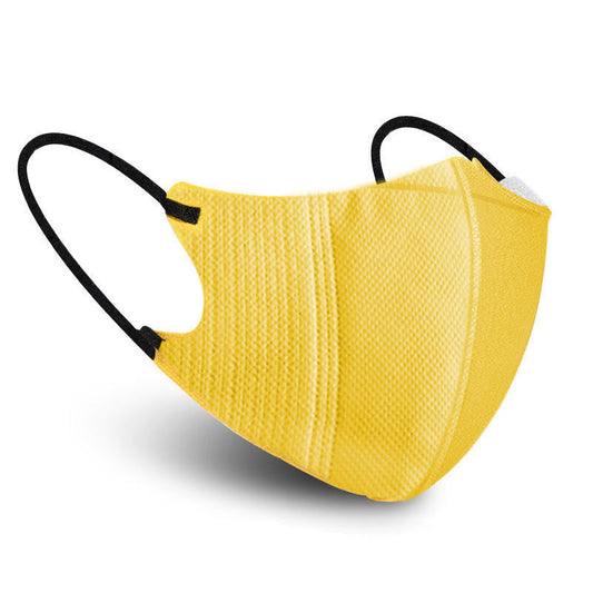 Beakey 3D Disposable Morandi Face Masks 50 Pcs for Party-Yellow