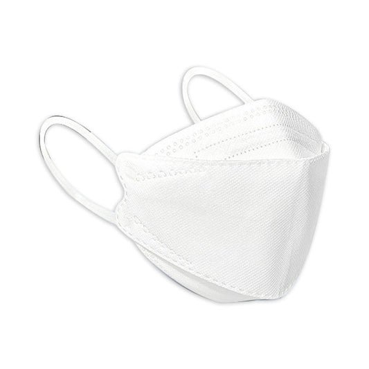 Beakey 4-Ply Breathable 3D Face Masks 50 Pcs for Adults-White