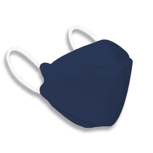 Beakey 4-Ply Breathable 3D Face Masks 50 Pcs for Adults-Navy