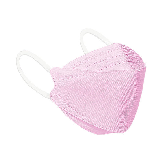 Beakey 4-Ply Breathable 3D Face Masks 50 Pcs for Adults-Pink