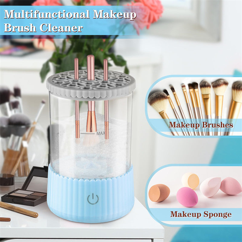 Beakey 2 IN 1 Electric Makeup Brush Cleaner Deep Cleaning All Types of Brushes for Makeup Lovers-Blue