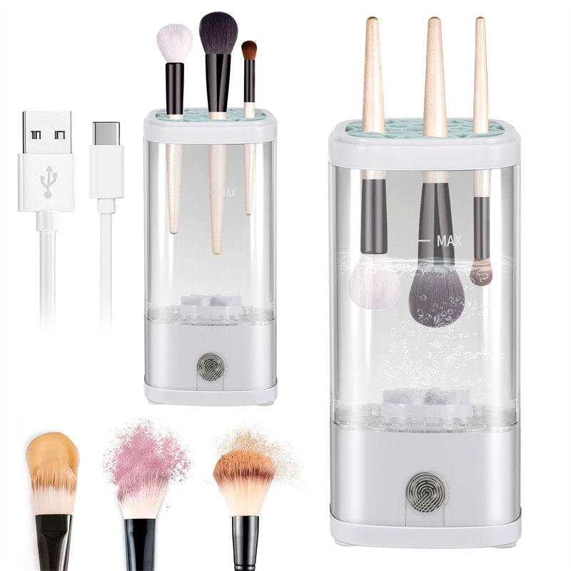 Beakey 2in1 Electric Makeup Brush Cleaner Quick Efficient Cleaner Machine for All Types of Brushes