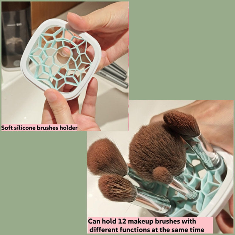 Beakey 3in1 Electric Makeup Brush Cleaner Spinning Washer Drying Sterilizing for Beauty Lovers-Grey