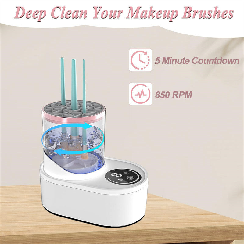 Beakey Electric Makeup Brush Cleaner Machine Automatic Spinning Washing For All Size Brush
