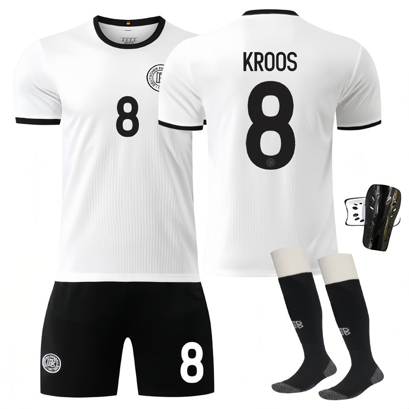 Beakey Germany 125 Anniversary KROOS #8 Soccer Jersey Kids Adult 4Pcs Jersey Kits