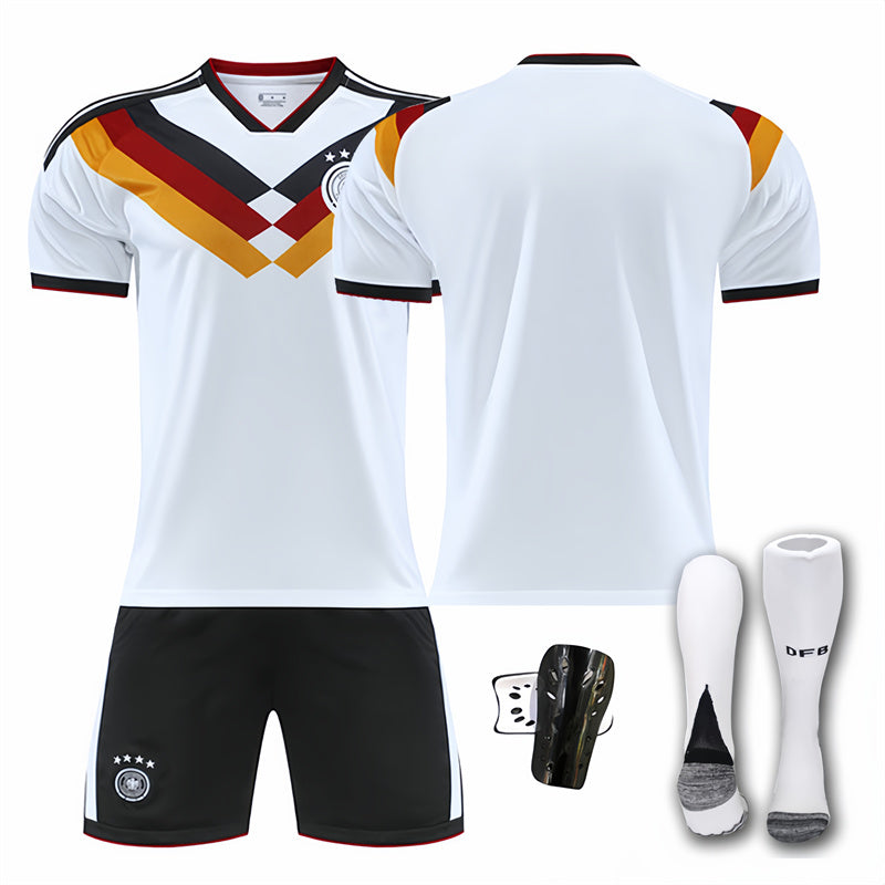 Beakey Germany Home Soccer Jersey Kids Adult 4Pcs Jersey Kits