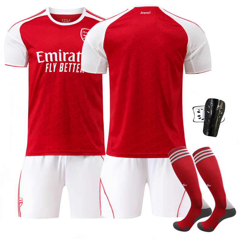 Beakey Arsenal UEFA Champions League Home Jersey Soccer Jersey Kids Adult 4Pcs Jersey Kits