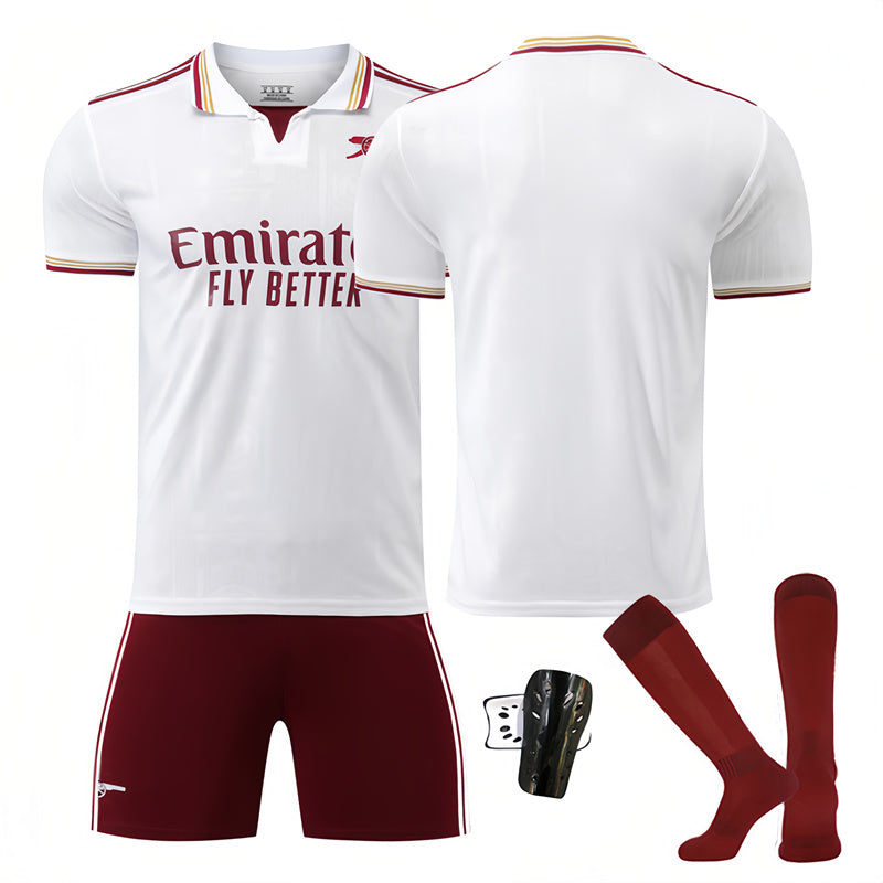 Beakey Arsenal Second Away Jersey Soccer Jersey Kids Adult 4Pcs Jersey Kits