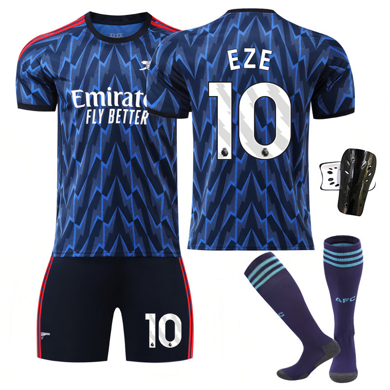 Beakey Arsenal Away Jersey EZE #10 Soccer Jersey Kids Adult 4Pcs Jersey Kits