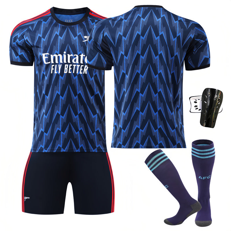 Beakey Arsenal Away Jersey Soccer Jersey Kids Adult 4Pcs Jersey Kits