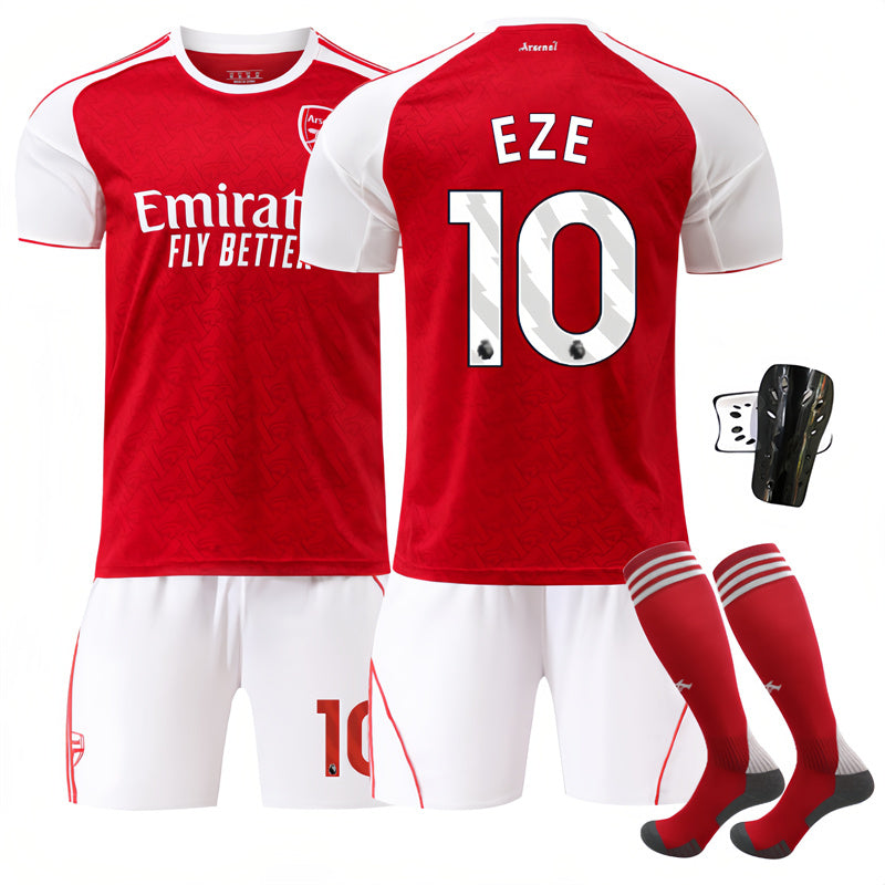 Beakey Arsenal Home Jersey EZE #10 Soccer Jersey Kids Adult 4Pcs Jersey Kits