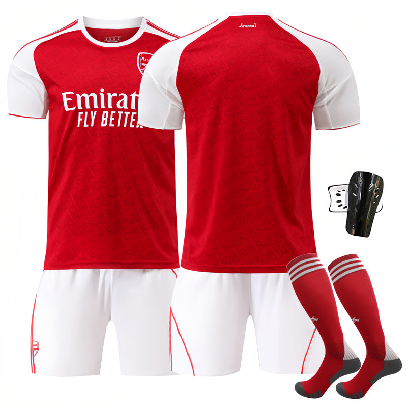 Beakey Arsenal Home Jersey Soccer Jersey Kids Adult 4Pcs Jersey Kits