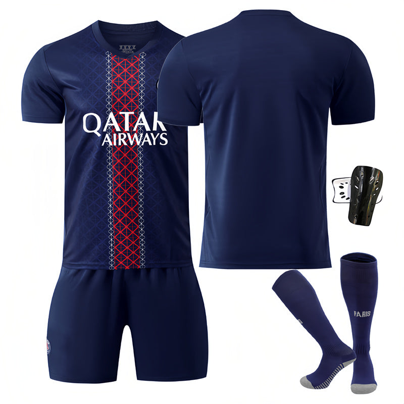 Beakey Paris 25 Old Model Number Home Jersey Soccer Jersey Kids Adult 4Pcs Jersey Kits